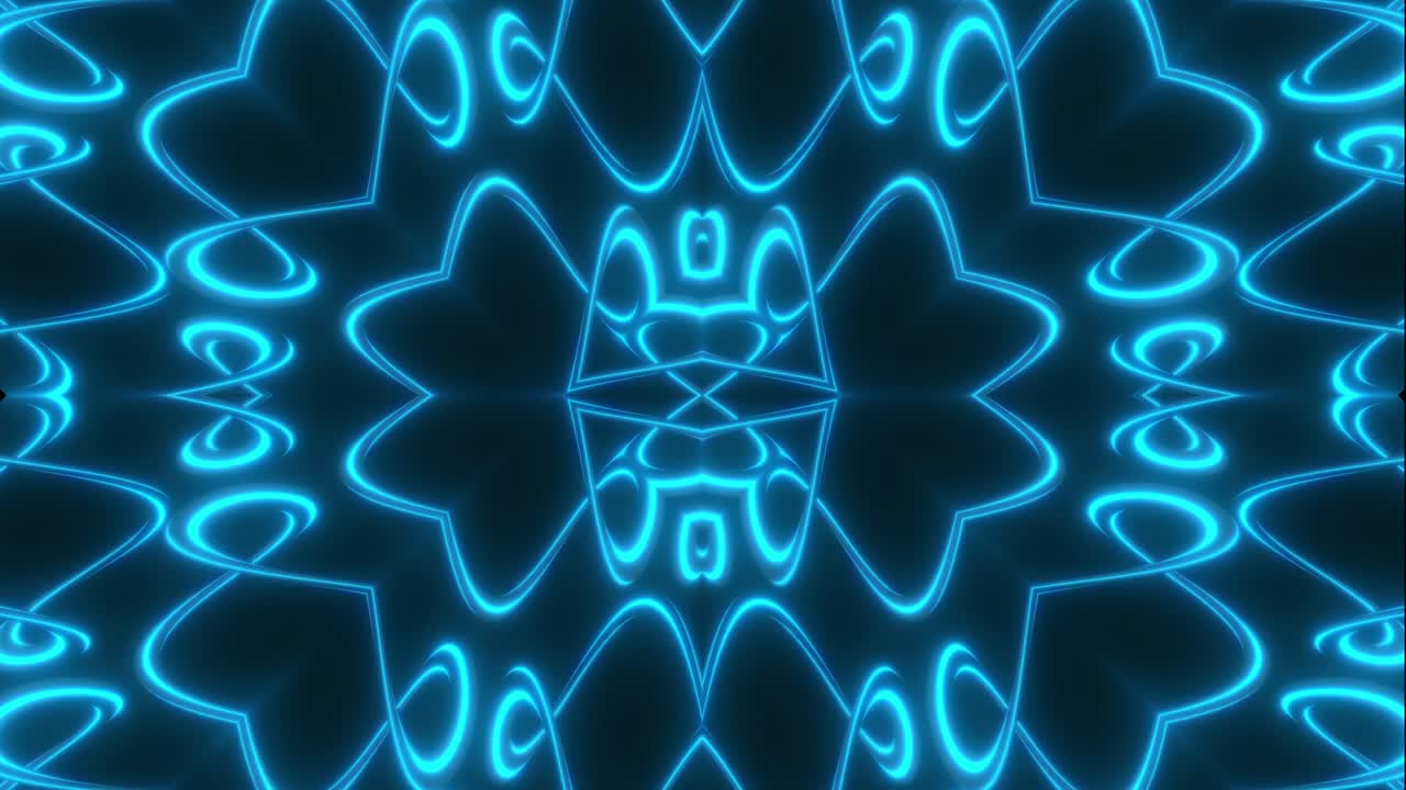 Abstract Neon Blue Pattern