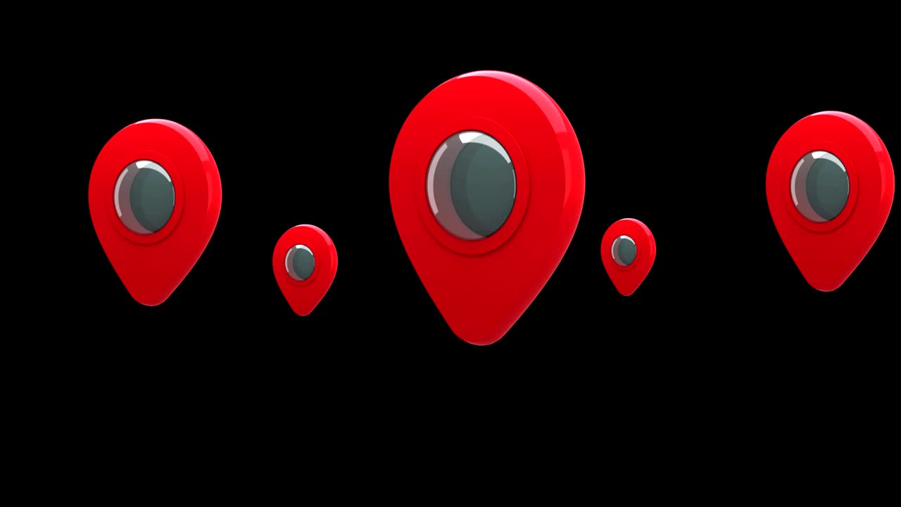 iconos de pines del mapa 4k