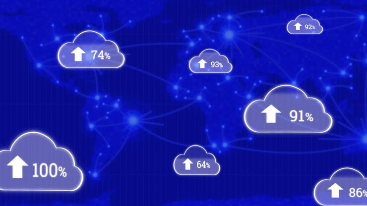 Upload in the digital cloud