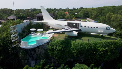private jet villa: luxury accommodation on a cliff with an infinity pool