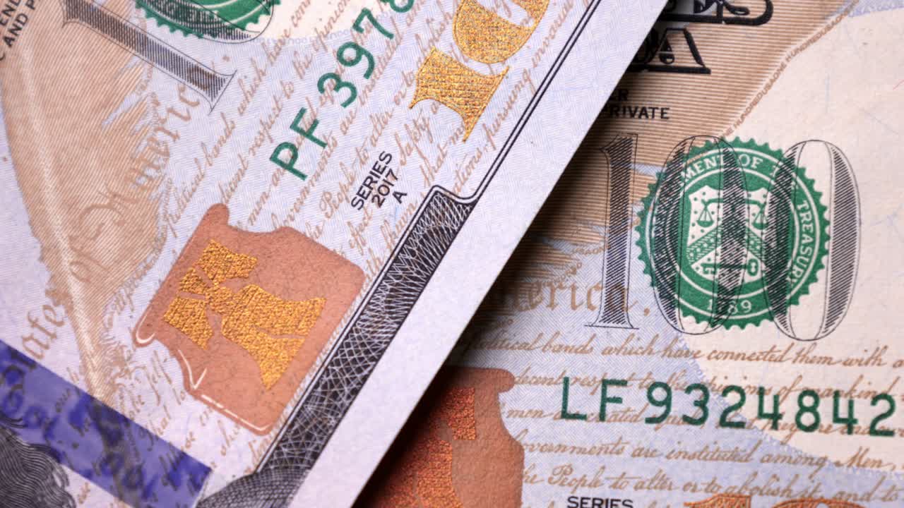 dólares estadounidenses, billetes de banco, dinero de papel, billetes, 100 dólares, tasa de cambio, moneda.