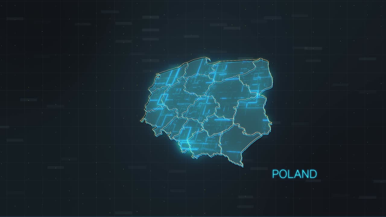 폴란드 지도와 세계 지도