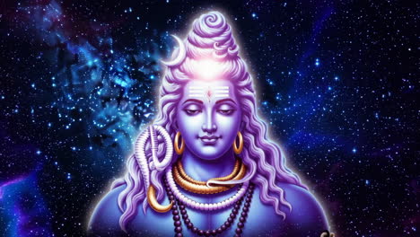lord shiva in the cosmos