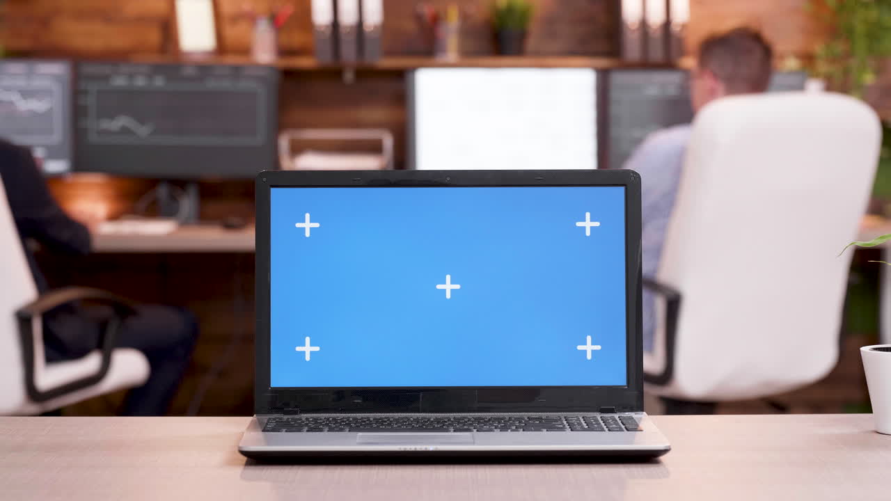 Laptop Mockup in Office