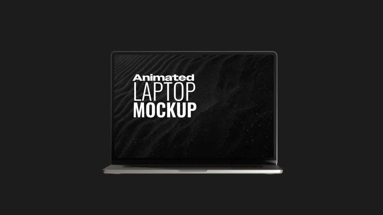 Mockup laptop untuk aplikasi situs web dan pameran presentasi dengan gaya modern yang bersih