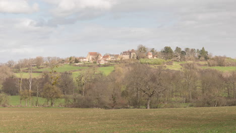 time lapse of the village of lys saint georges in indre, france