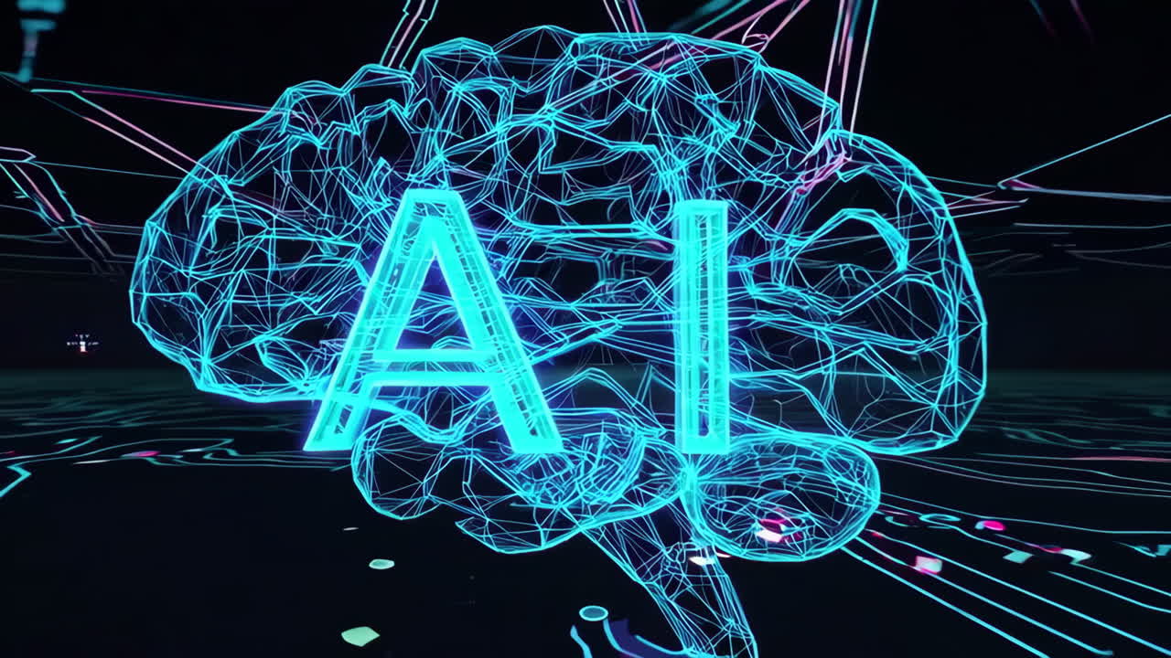 AI and Technology Futuristic Graphic Design