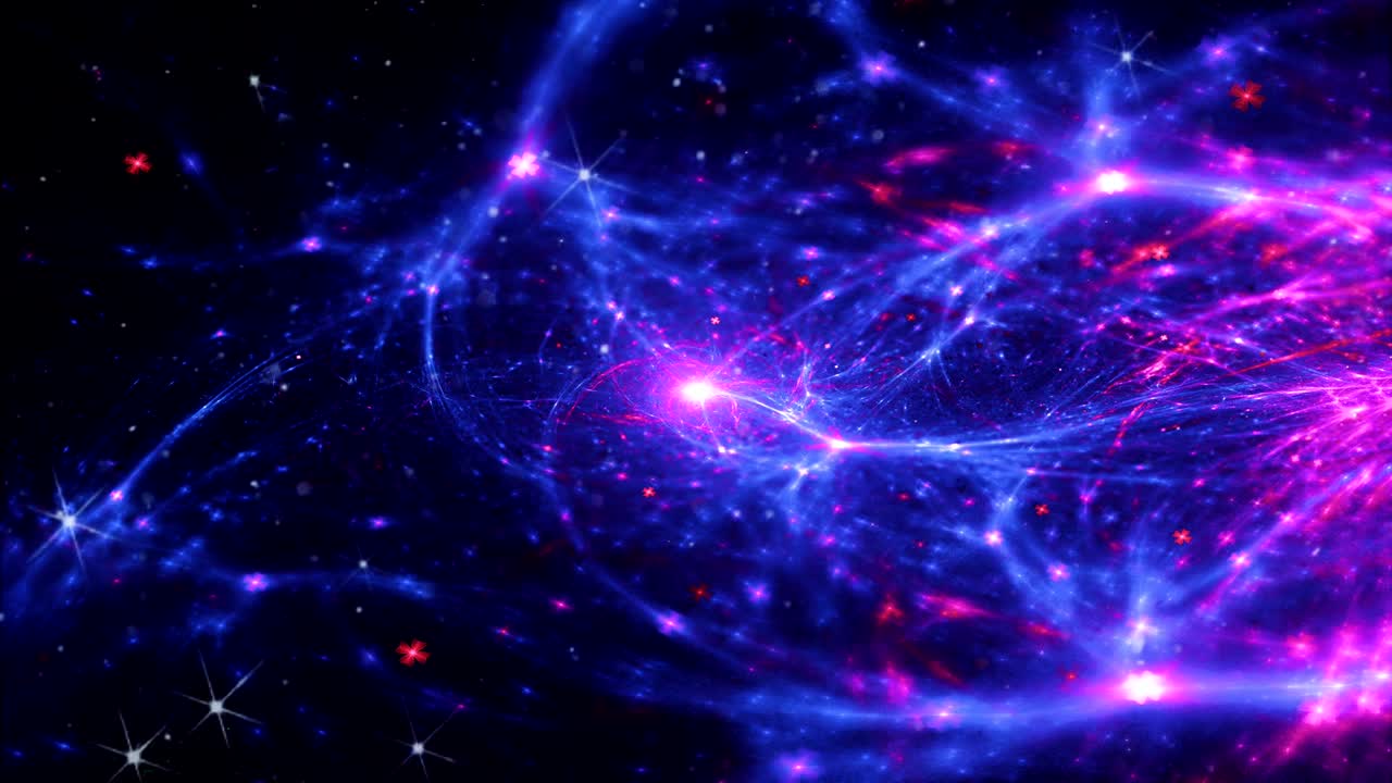 Sfondi astratti animati, raggi di luce, proiezioni, energia di particelle stellari scintillanti sono perfetti per le tue esigenze di contenuto. 4K.