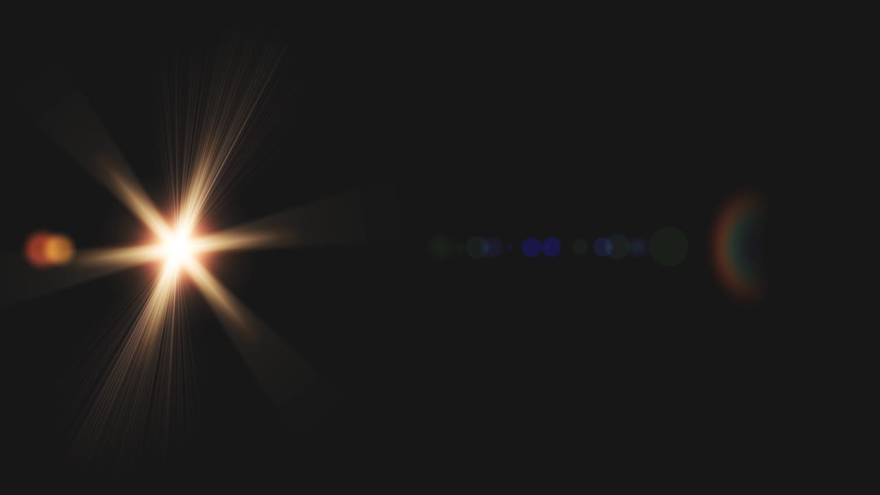 Seamless loop animation of the movement of the sun or light