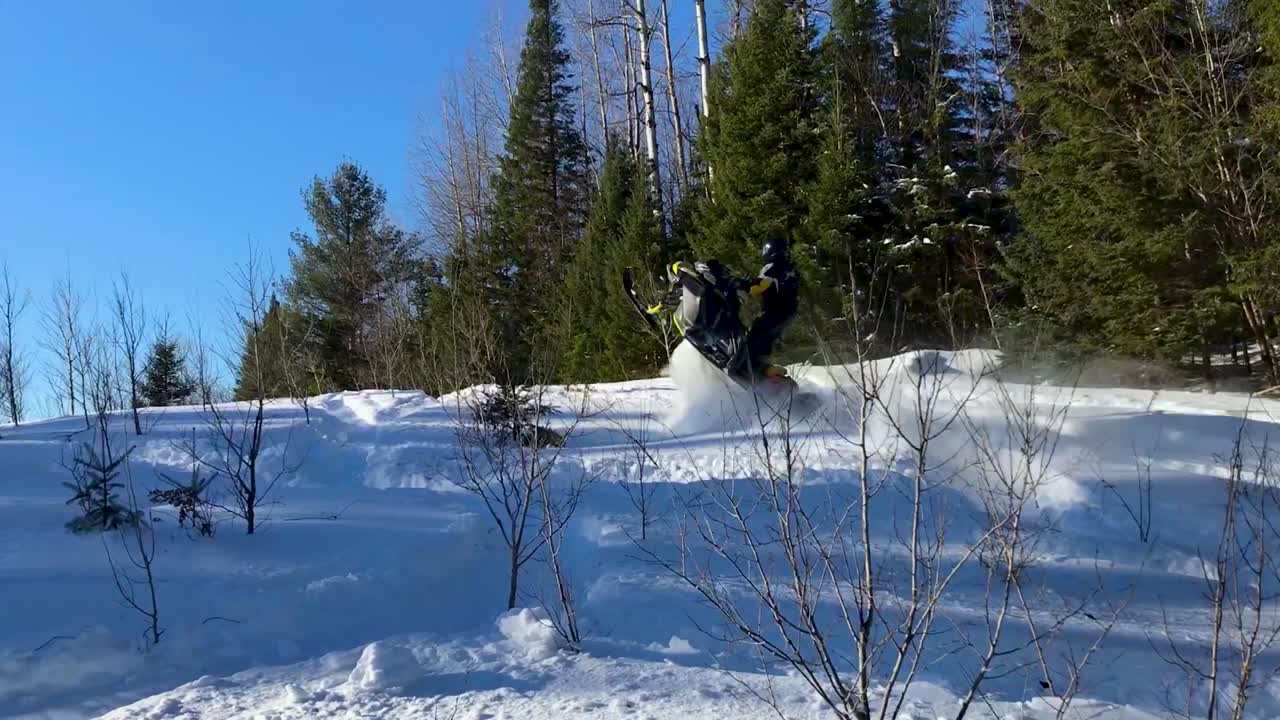 Snowmobiling videos during winter time (Ski Doo)