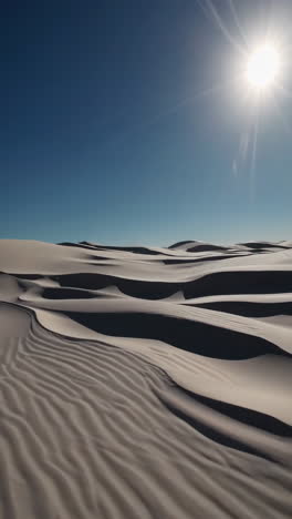 desert sand dunes under a clear sky