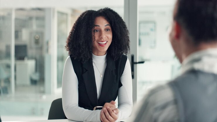 Businesswoman in a Job Interview