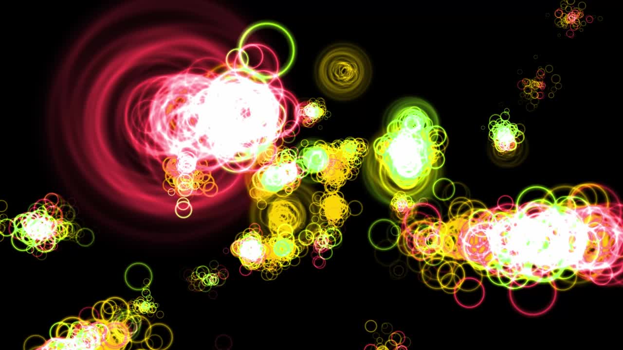 반지 모양 입자 애니메이션 모션 그래픽