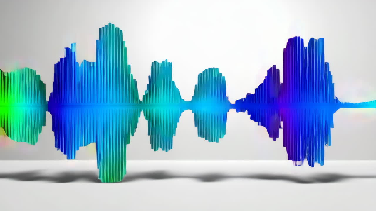 다채로운 오디오 파형