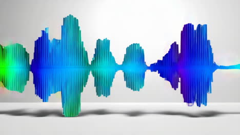 forma de onda de audio colorida