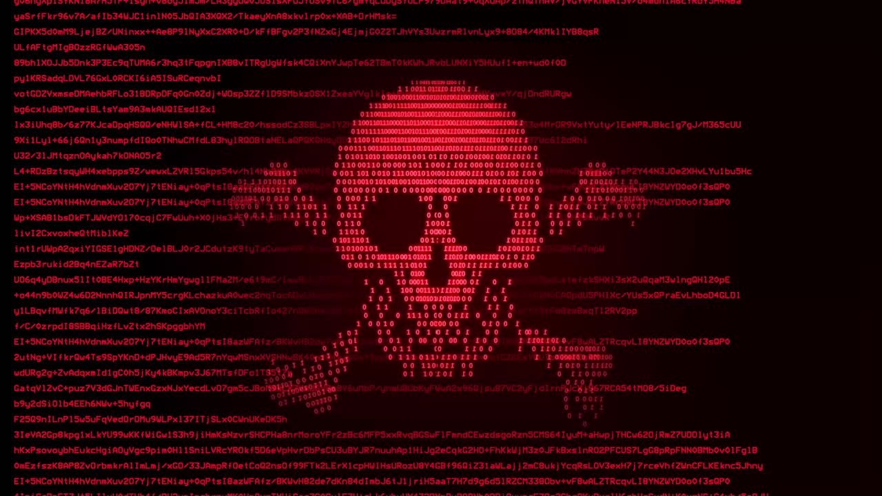 Virus uploading process by hacker critical error message flashing on screen computer hacking attack