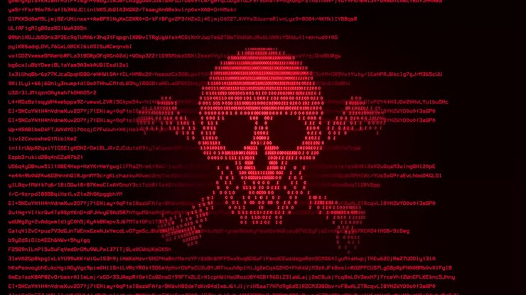 Virus uploading process by hacker critical error message flashing on screen computer hacking attack