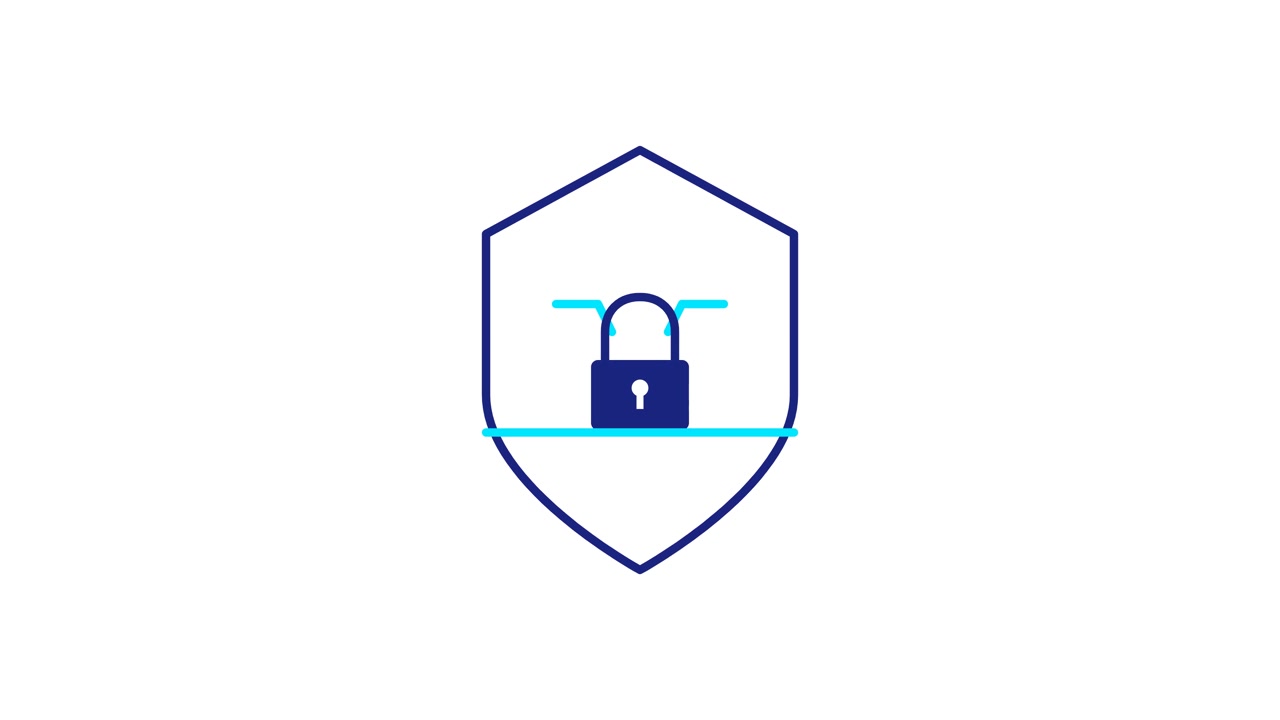 Digital Animation of Facial Recognition Security Shield