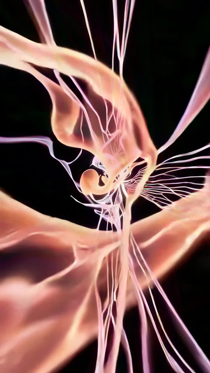 Abstract Glowing Lines and Energy Flow