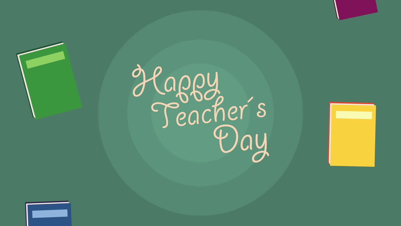 feliz dia dos professores letras com livros