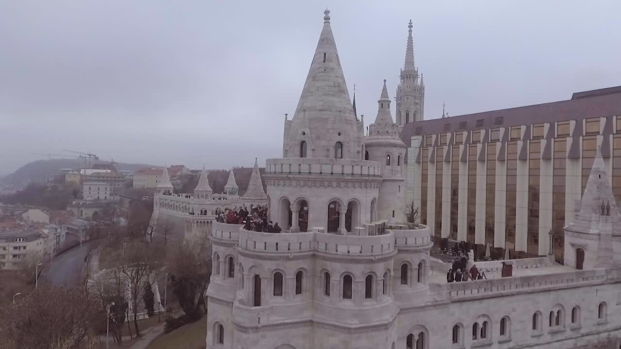 헝가리 부다페스트의 스카이라인 상공 1