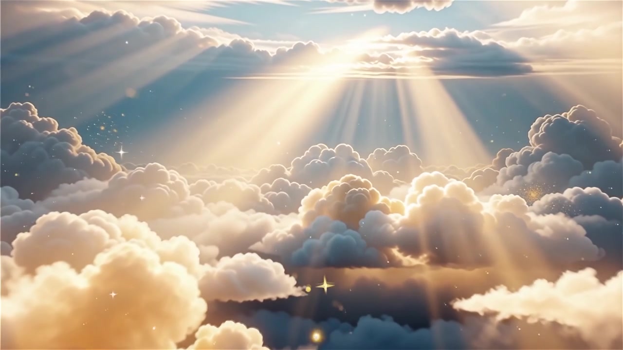 Sfondo di Adorazione Cristiana con Luce Celeste