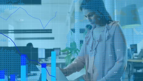 Animación-Del-Procesamiento-De-Datos-Sobre-Diversos-Empresarios-Que-Trabajan-En-La-Oficina