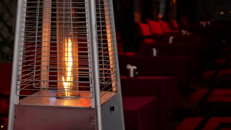 Outdoor Patio Heater at Night