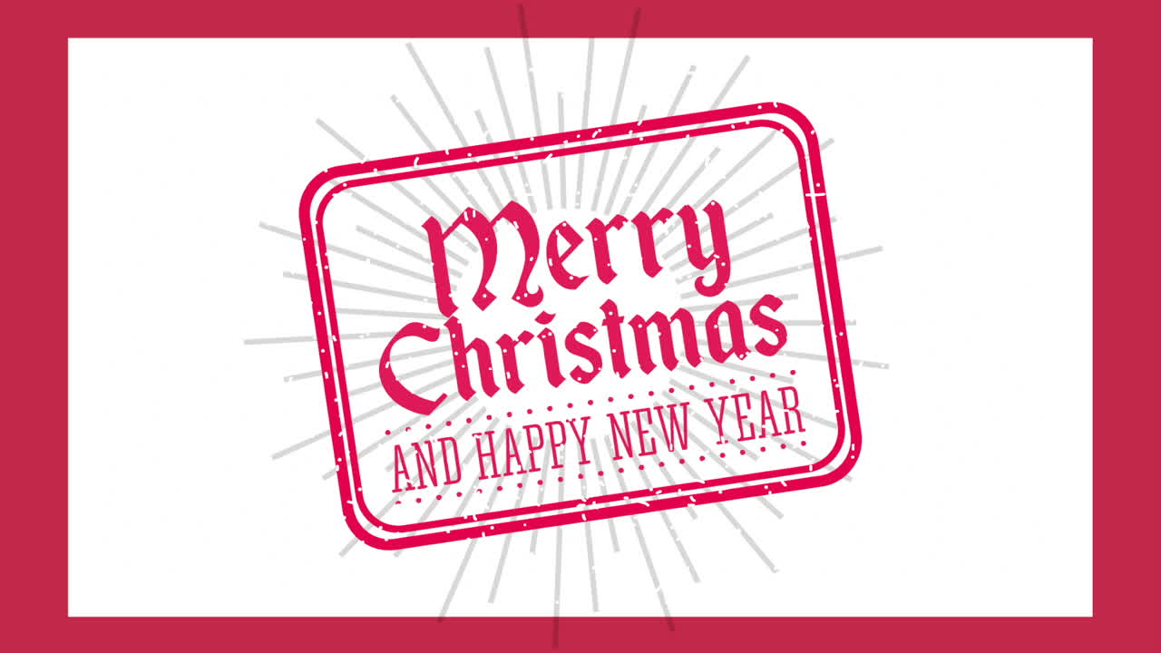 feliz navidad sello de sello