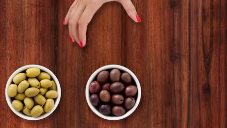 ofrecimiento de aceitunas