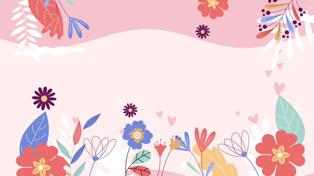 Fondo floral minimalista