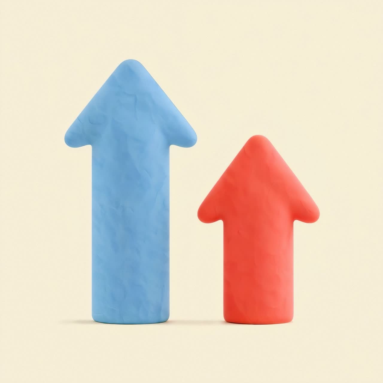 Arrows pointing up indicating growth and progress