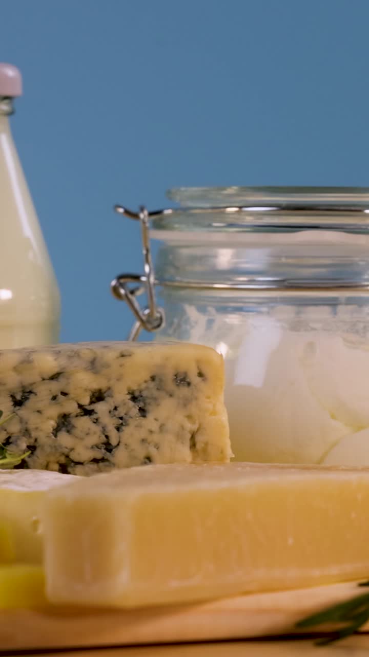 Variety of Dairy Products with Herbs