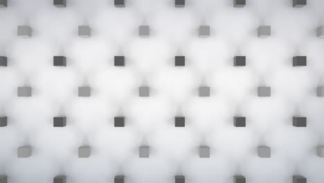 cubos 3d en movimiento sobre fondo gris