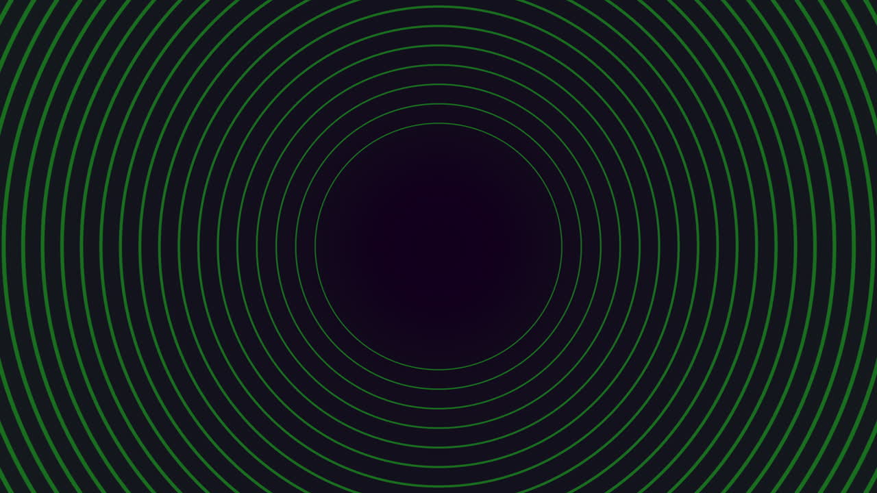 Futuristic green circle design element with radiating lines
