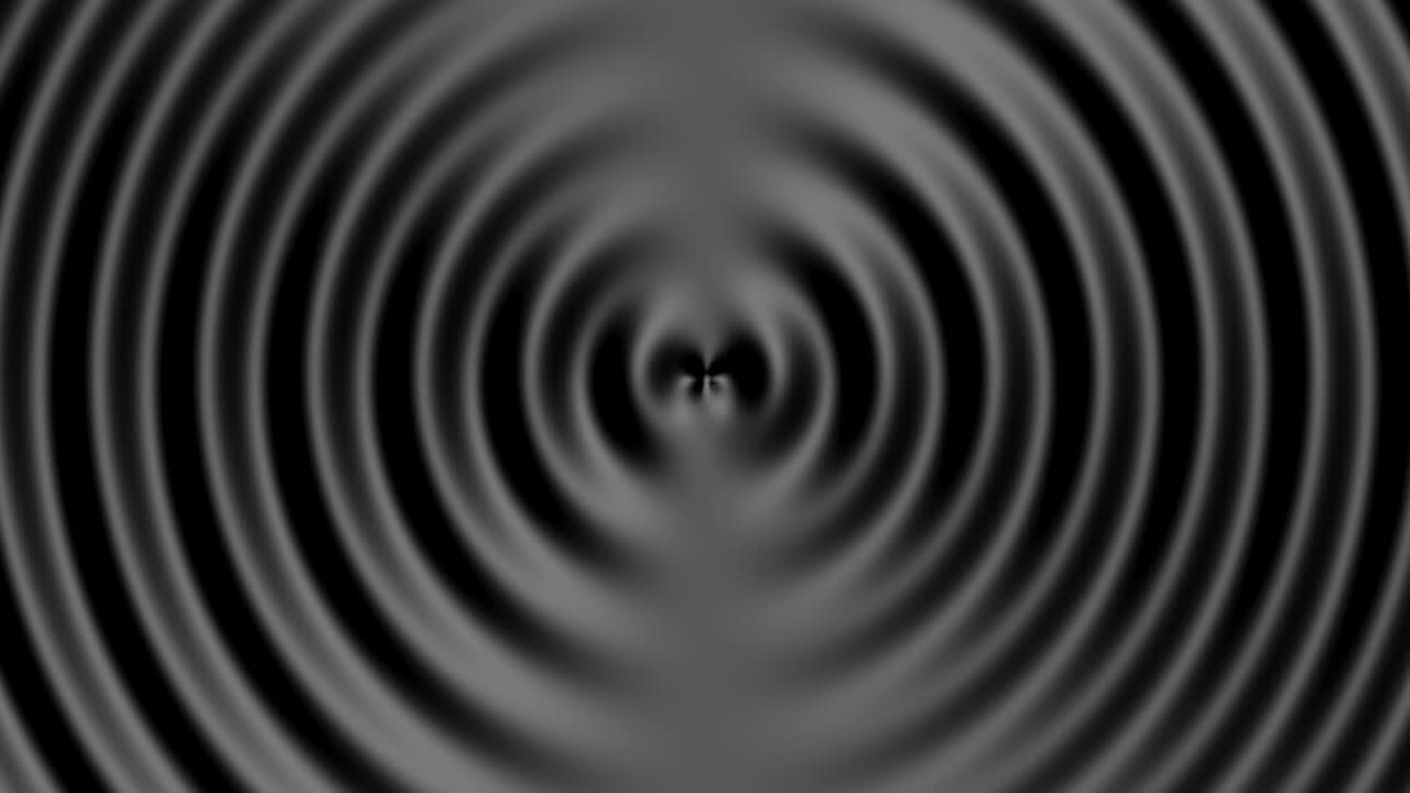 Business presentation Black ring liquid concentric ripples endless animation 4k