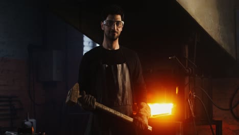 blacksmith at work