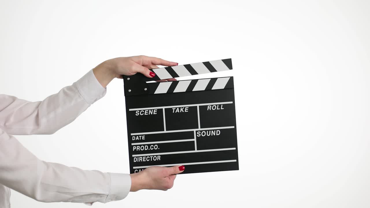 Film production using a clapboard