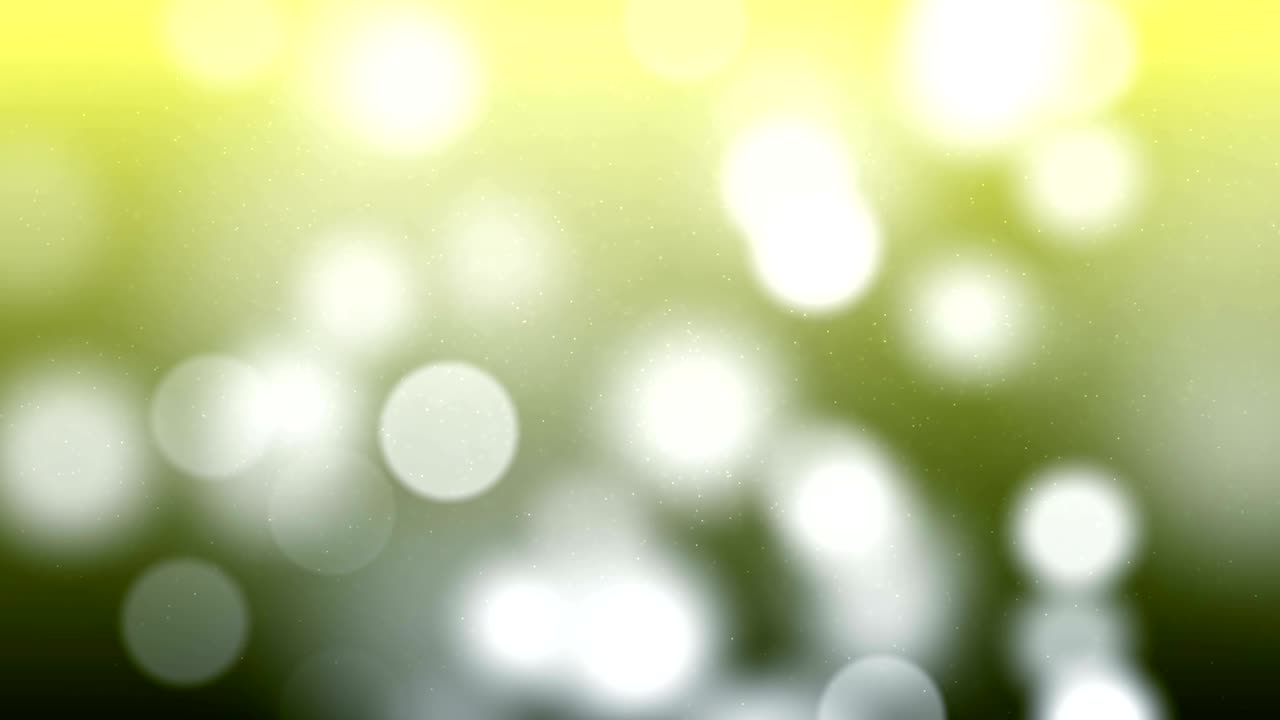 다채로운 보케 루프 가능한 애니메이션 (노란색)