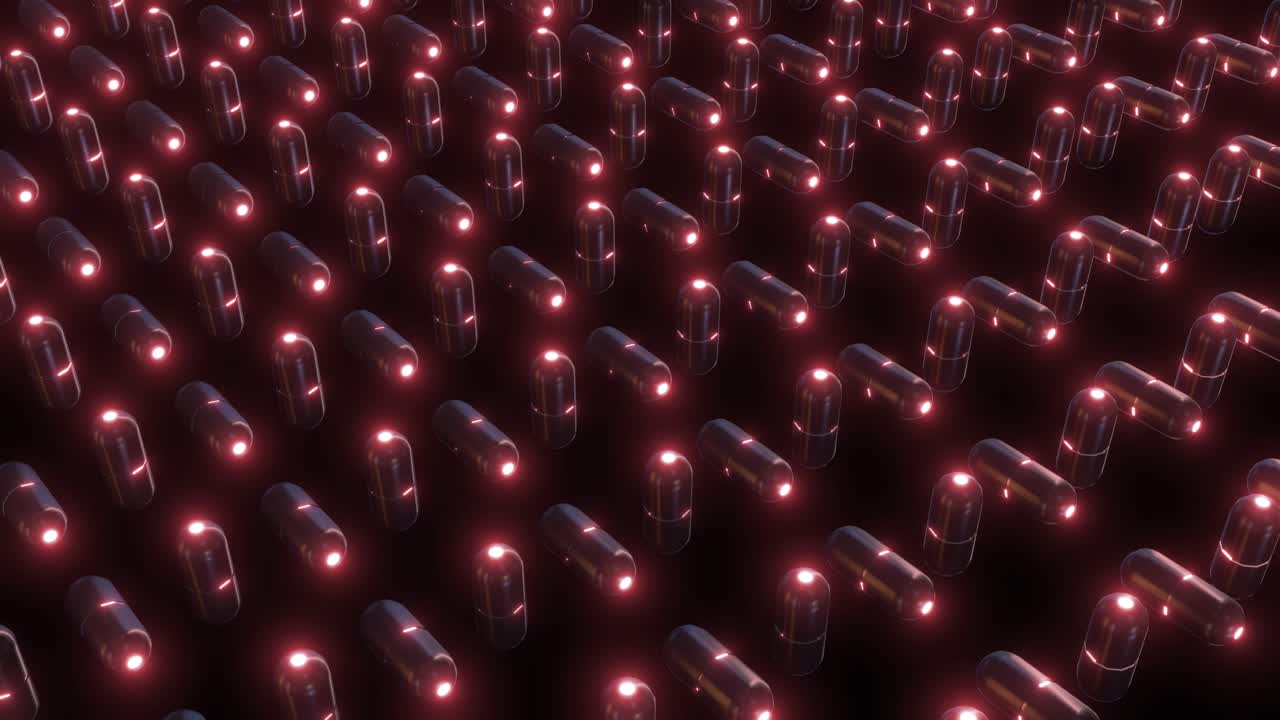 Abstract Futuristic Medical Capsules