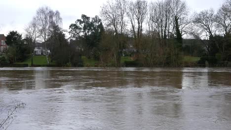 a flooded river severn at bewdley