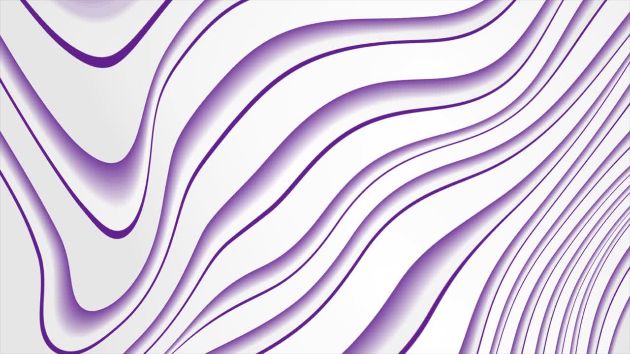 ondas curvas blancas y violetas fondo de movimiento abstracto