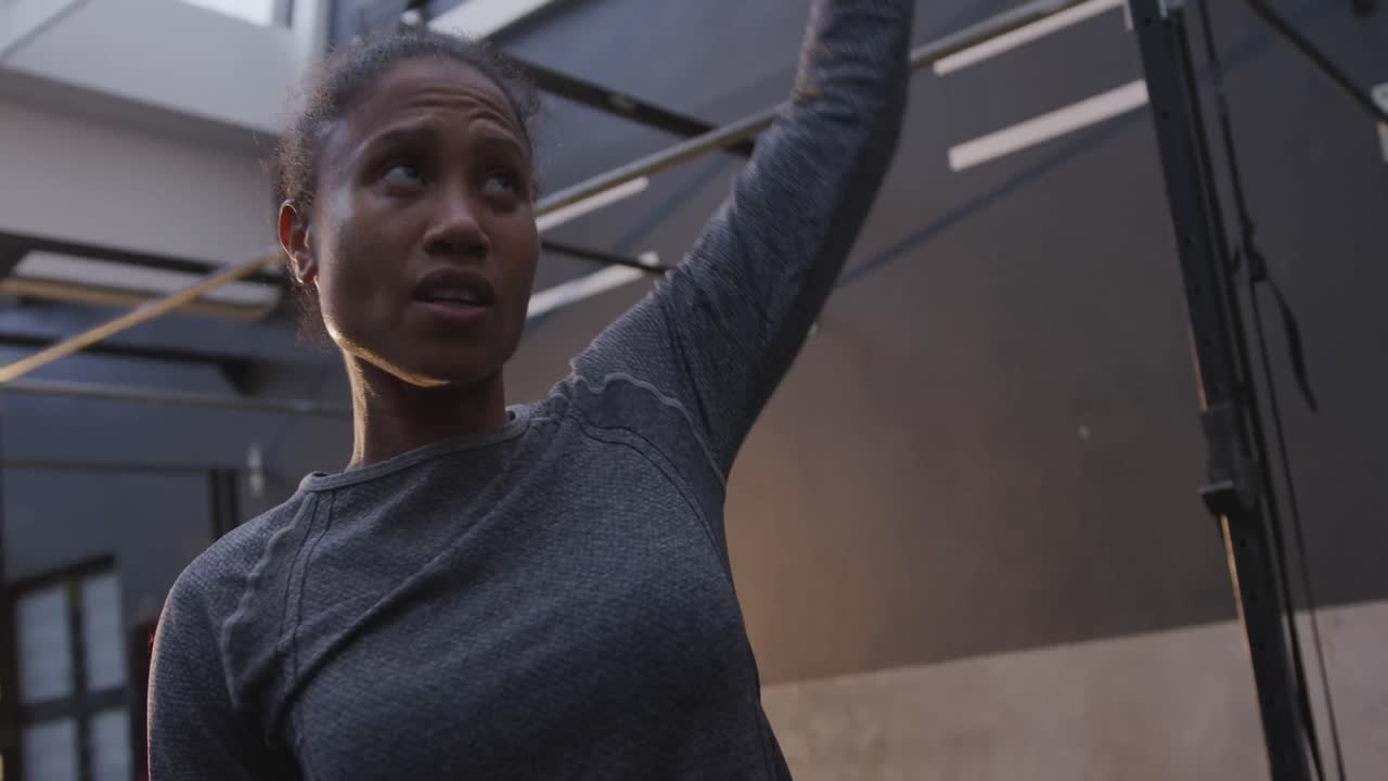 Cross training at a gym