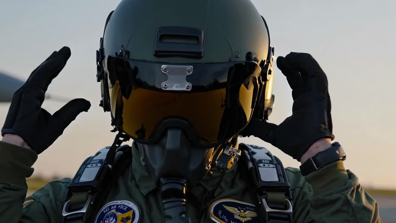 Pilot Preparing for Flight