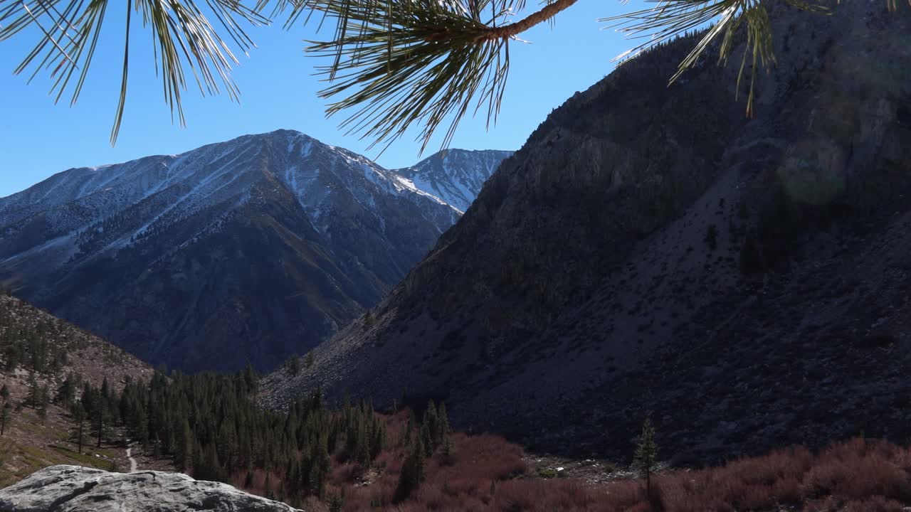 View of a beautiful mountain at East Sierra Nevada, Kings Canyon National Park Inyo national forest Big Pine lakes trail loop California