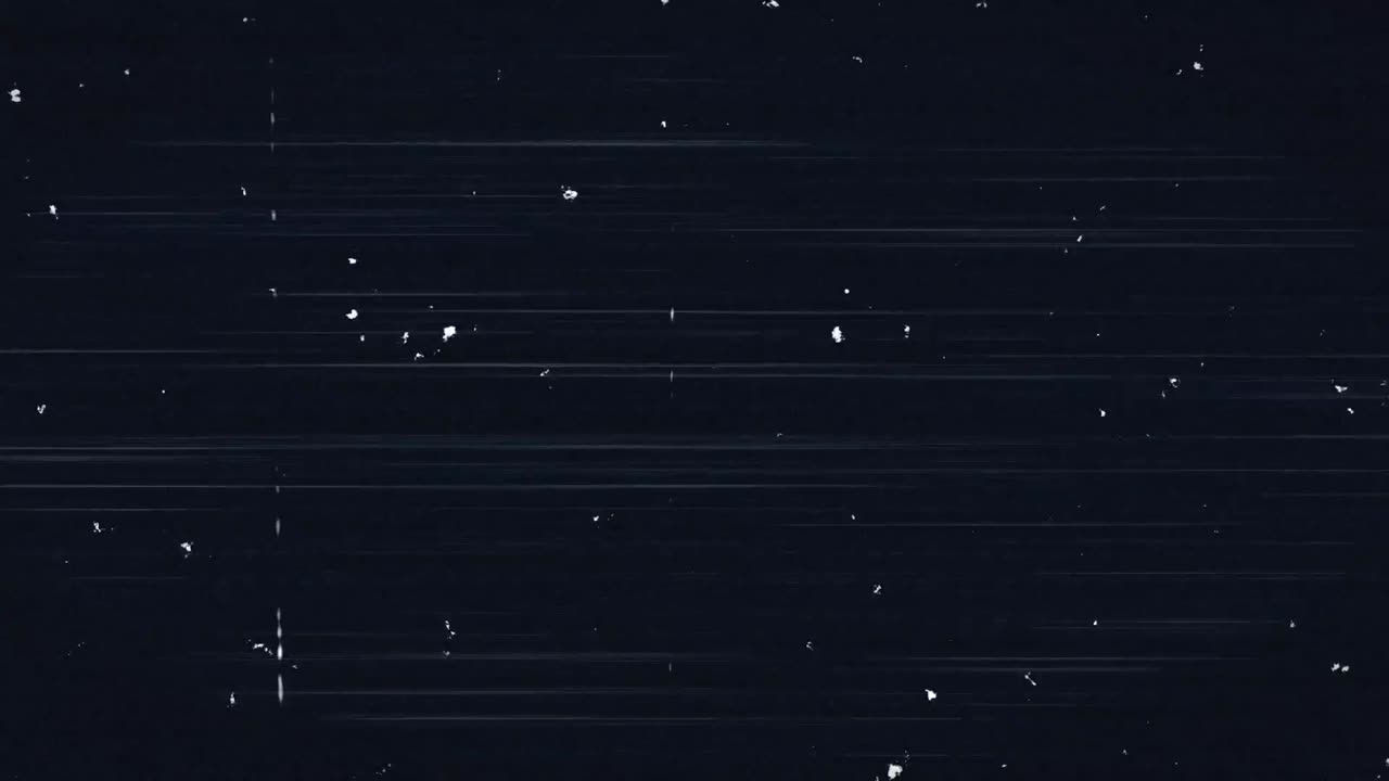 animación de texto wow en blanco y negro sobre polvo blanco y arañazos en fondo negro.