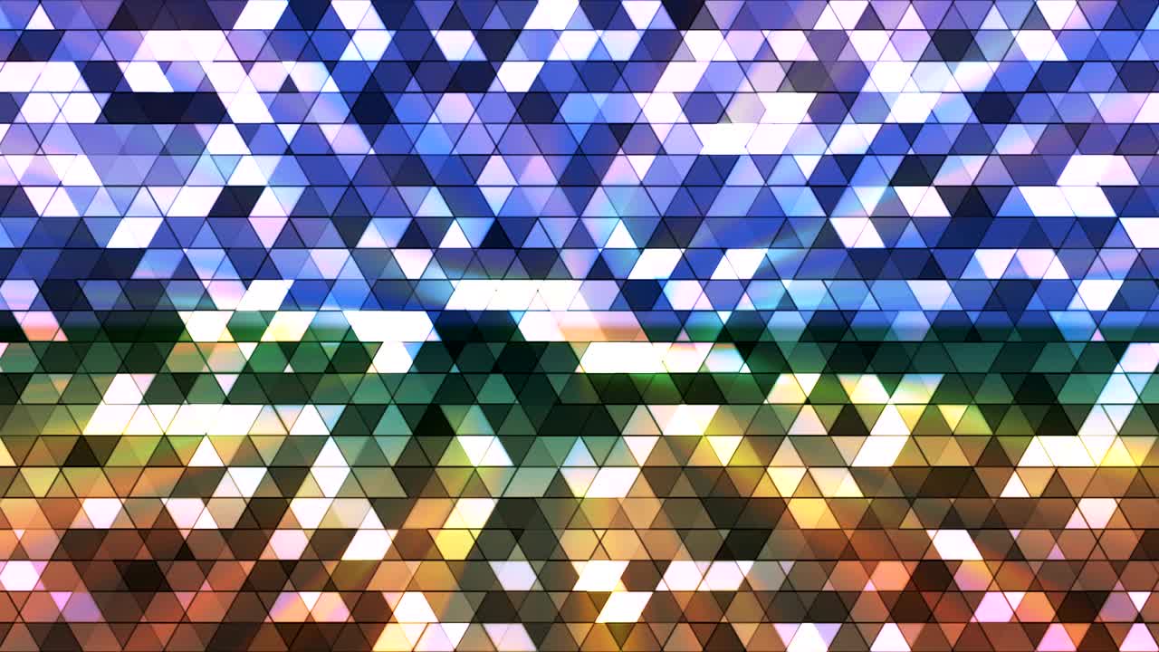 radiodifusión cuadrados brillantes triángulos de alta tecnología, multicolor, abstracto