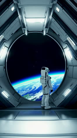 astronaut's panoramic view of earth from space