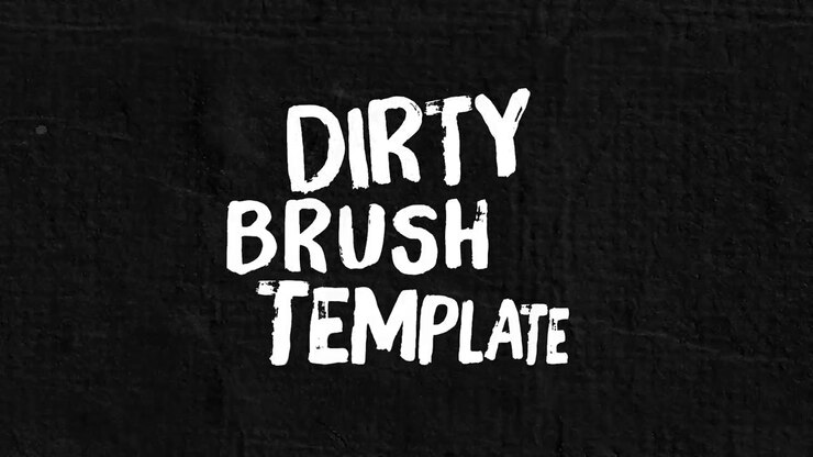 Animated Grunge Text Reveal with Dirty Brush Strokes on Urban Background