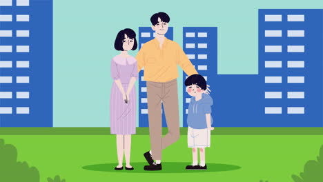 parents and son koreans nationality